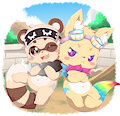 [Fanart] Rakugaki Kingdom Mascots by toruu90