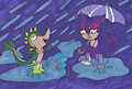 Playing in the Rain by PokeBoots