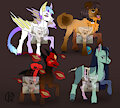 4 pony adoptes by oldaccount101010