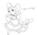 Mew in a dress by TheShinyTreecko