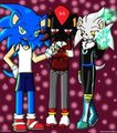 Sonic, Shadow and Silver (In My Art Style)