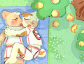 under the peach tree by babykat