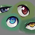 Eyes doodles by anomalae