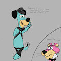 Huckleberry Hound's new outfit