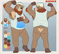 Burdock Bear Ref Sheet by Gebji