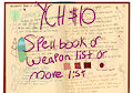 YCH - Spellbook/Movelist/Weaponlist