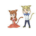 Sword Art Online - Neko Gabriel and Alicia