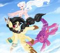 Flying with friends by darklightthunder