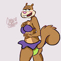 sandy cheeks summer time :3 by furryfruit