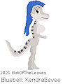 Commission: Bluebell the Blue-tongued skink by BatOfTheLeaves