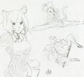 tiger girl sketches