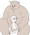 Adults, big daddys-bears and kids