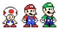 8 Bit: Mario Bros. & Toad (MM Style)