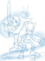 Link and Sonic by AngelofHapiness