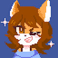 Fox GF but she's pixelated by tomatochipss