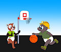 Playing Basketball -By CoffeehoundJoe-