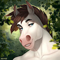 Horse portrait [comm] by AppleFaced
