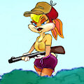 Dottie Coyote, Easter Target by mreiof