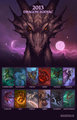 2013 Zodiac Dragon Calendar by sixthleafclover