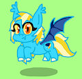 blue n yellow bat pony oc req