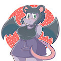 Goth rat girl