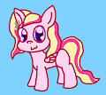 Pink plain pegasus pony oc req