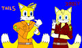 Tails and Zooey in engineer suits by SilverSportcar