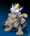 Pamp Armor of a Royal Meowth by JamesG