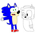 Sonic scared of Ghost Amy