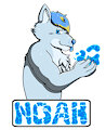 Sticker portrait - Noah The Fluffy Folf