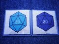 D20 cross stitched gifts