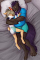 Bedtime snuggles by hendric