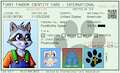 FoxWolfie Furry ID Card (template by UrenHusky)