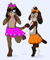 Bucky and Zoe Dress-Up (by Rouyuki) by BunPatrol