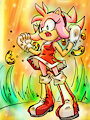 Colored Amy Powering Up