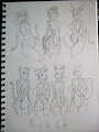 Sexy furry zoo girls sketch