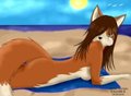 Alicia on the beach by Sturin94S