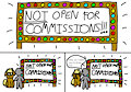 Not open for commissions comic