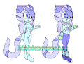 Maelle The DragonWolf/Pastel Mobian