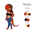 Mighty Ducks OC - Deanna Reference Sheet