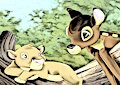 Bambi meets Simba