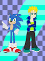 Stephan-X and Sonic (Movie verse) by GarPhaN