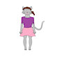 Mittens Harriet Cat by SteamLocoLtMtn