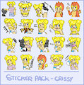 [C] Sticker pack - Crissy