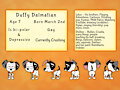 Duffy Dalmatian Ref Sheet