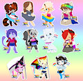 Pride 2021 Chibis, part 1+2 ! by Saucy