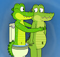 Croc and his dad