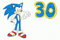 Happy 30th anniversary, Sonic by KatarinaTheCat18