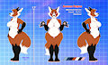 Autumn Vulpine reference sheet (commission)