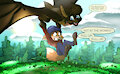 Hang-glide gone wrong! Full Color